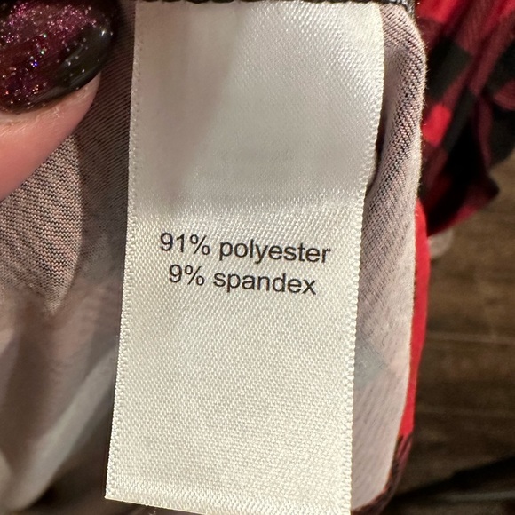 NWT Maurice’s XXL Red & Black Buffalo Plaid Mock Turtleneck Dress - Picture 12 of 13